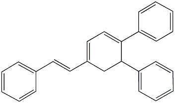 [6-phenyl-4-(2-phenylvinyl)-1,3-cyclohexadien-1-yl]benzene 구조식 이미지