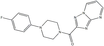 2-{[4-(4-fluorophenyl)-1-piperazinyl]carbonyl}[1,2,4]triazolo[1,5-a]pyrimidine Structure
