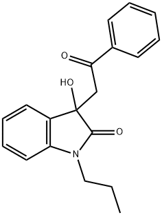 3-hydroxy-3-(2-oxo-2-phenylethyl)-1-propyl-1,3-dihydro-2H-indol-2-one Structure