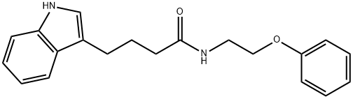 4-(1H-indol-3-yl)-N-(2-phenoxyethyl)butanamide 구조식 이미지