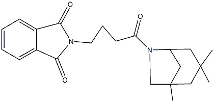 2-[4-oxo-4-(1,3,3-trimethyl-6-azabicyclo[3.2.1]oct-6-yl)butyl]-1H-isoindole-1,3(2H)-dione 구조식 이미지