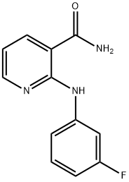 2-(3-fluoroanilino)nicotinamide 구조식 이미지