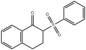 2-(phenylsulfonyl)-3,4-dihydro-1(2H)-naphthalenone 구조식 이미지