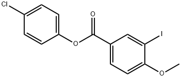 4-chlorophenyl 3-iodo-4-methoxybenzoate Structure