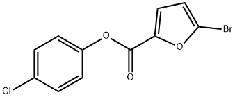 4-chlorophenyl 5-bromo-2-furoate 구조식 이미지