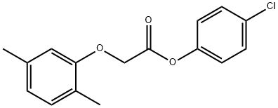 4-chlorophenyl (2,5-dimethylphenoxy)acetate 구조식 이미지