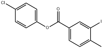 4-chlorophenyl 3-iodo-4-methylbenzoate Structure