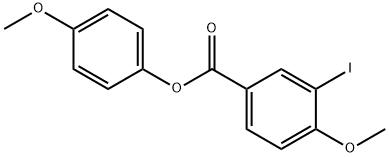 4-methoxyphenyl 3-iodo-4-methoxybenzoate 구조식 이미지