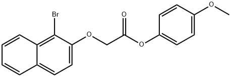 4-methoxyphenyl [(1-bromo-2-naphthyl)oxy]acetate 구조식 이미지