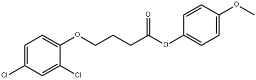 4-methoxyphenyl 4-(2,4-dichlorophenoxy)butanoate 구조식 이미지