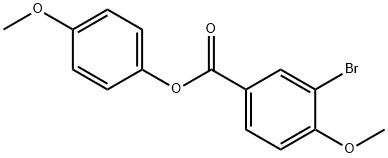 4-methoxyphenyl 3-bromo-4-methoxybenzoate 구조식 이미지