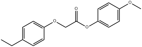 4-methoxyphenyl (4-ethylphenoxy)acetate 구조식 이미지