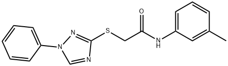 N-(3-methylphenyl)-2-[(1-phenyl-1H-1,2,4-triazol-3-yl)sulfanyl]acetamide Structure