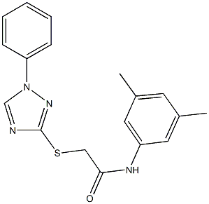 N-(3,5-dimethylphenyl)-2-[(1-phenyl-1H-1,2,4-triazol-3-yl)sulfanyl]acetamide Structure