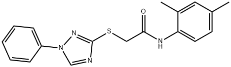 N-(2,4-dimethylphenyl)-2-[(1-phenyl-1H-1,2,4-triazol-3-yl)sulfanyl]acetamide Structure