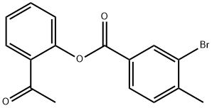 2-acetylphenyl 3-bromo-4-methylbenzoate Structure