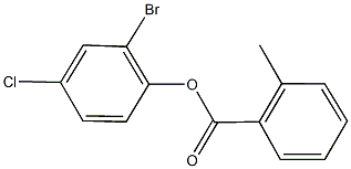 2-bromo-4-chlorophenyl 2-methylbenzoate Structure