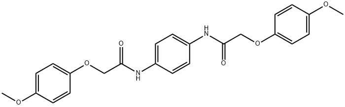 2-(4-methoxyphenoxy)-N-(4-{[(4-methoxyphenoxy)acetyl]amino}phenyl)acetamide 구조식 이미지