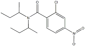 N,N-di(sec-butyl)-2-chloro-4-nitrobenzamide Structure