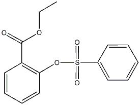 ethyl 2-[(phenylsulfonyl)oxy]benzoate 구조식 이미지