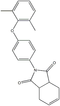 2-[4-(2,6-dimethylphenoxy)phenyl]-3a,4,7,7a-tetrahydro-1H-isoindole-1,3(2H)-dione Structure