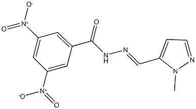 3,5-dinitro-N'-[(1-methyl-1H-pyrazol-5-yl)methylene]benzohydrazide Structure