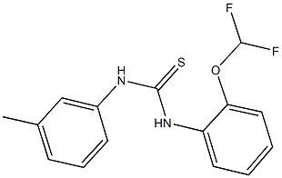 N-[2-(difluoromethoxy)phenyl]-N'-(3-methylphenyl)thiourea Structure