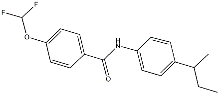 N-(4-sec-butylphenyl)-4-(difluoromethoxy)benzamide Structure