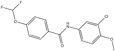 N-(3-chloro-4-methoxyphenyl)-4-(difluoromethoxy)benzamide Structure