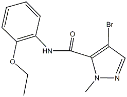 4-bromo-N-(2-ethoxyphenyl)-1-methyl-1H-pyrazole-5-carboxamide Structure