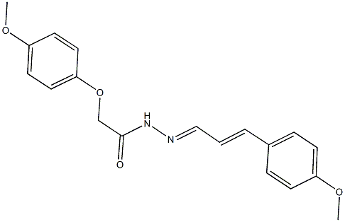2-(4-methoxyphenoxy)-N'-[3-(4-methoxyphenyl)-2-propenylidene]acetohydrazide 구조식 이미지