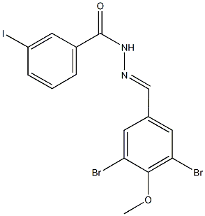 N'-(3,5-dibromo-4-methoxybenzylidene)-3-iodobenzohydrazide 구조식 이미지