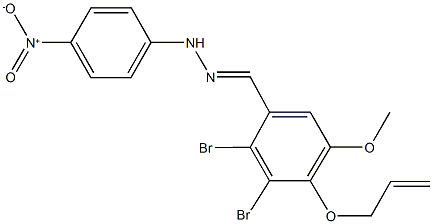 4-(allyloxy)-2,3-dibromo-5-methoxybenzaldehyde {4-nitrophenyl}hydrazone 구조식 이미지