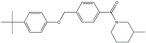 4-tert-butylphenyl 4-[(3-methyl-1-piperidinyl)carbonyl]benzyl ether Structure