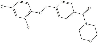 2,4-dichlorophenyl 4-(4-morpholinylcarbonyl)benzyl ether 구조식 이미지