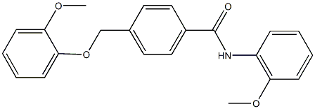 4-[(2-methoxyphenoxy)methyl]-N-(2-methoxyphenyl)benzamide 구조식 이미지
