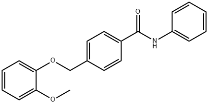 4-[(2-methoxyphenoxy)methyl]-N-phenylbenzamide Structure