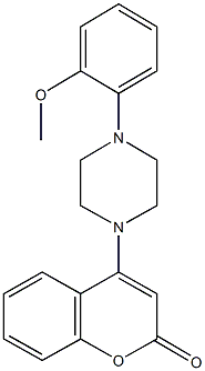 4-[4-(2-methoxyphenyl)-1-piperazinyl]-2H-chromen-2-one Structure