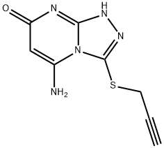 5-amino-3-(2-propynylsulfanyl)[1,2,4]triazolo[4,3-a]pyrimidin-7(8H)-one Structure