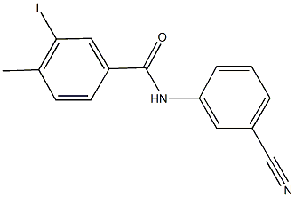 N-(3-cyanophenyl)-3-iodo-4-methylbenzamide 구조식 이미지