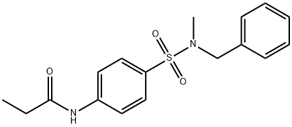 N-(4-{[benzyl(methyl)amino]sulfonyl}phenyl)propanamide Structure