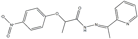 2-{4-nitrophenoxy}-N'-[1-(2-pyridinyl)ethylidene]propanohydrazide Structure