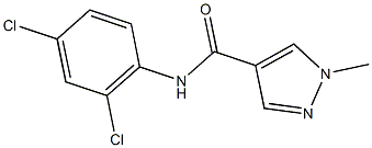 N-(2,4-dichlorophenyl)-1-methyl-1H-pyrazole-4-carboxamide 구조식 이미지