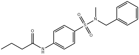 N-(4-{[benzyl(methyl)amino]sulfonyl}phenyl)butanamide Structure