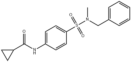 N-(4-{[benzyl(methyl)amino]sulfonyl}phenyl)cyclopropanecarboxamide Structure