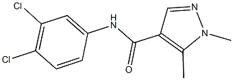 N-(3,4-dichlorophenyl)-1,5-dimethyl-1H-pyrazole-4-carboxamide Structure