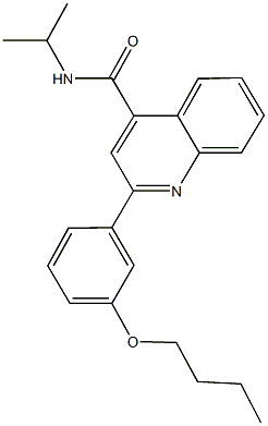 2-(3-butoxyphenyl)-N-isopropylquinoline-4-carboxamide Structure
