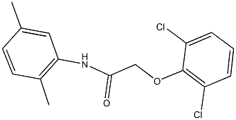 2-(2,6-dichlorophenoxy)-N-(2,5-dimethylphenyl)acetamide 구조식 이미지