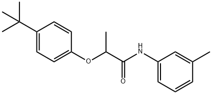 2-(4-tert-butylphenoxy)-N-(3-methylphenyl)propanamide Structure