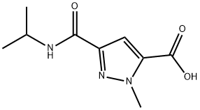 3-[(isopropylamino)carbonyl]-1-methyl-1H-pyrazole-5-carboxylic acid 구조식 이미지